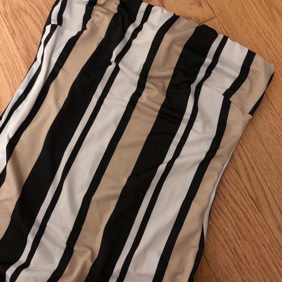 Striped Tube Bodysuit (Size XS) - Picture 2 of 3